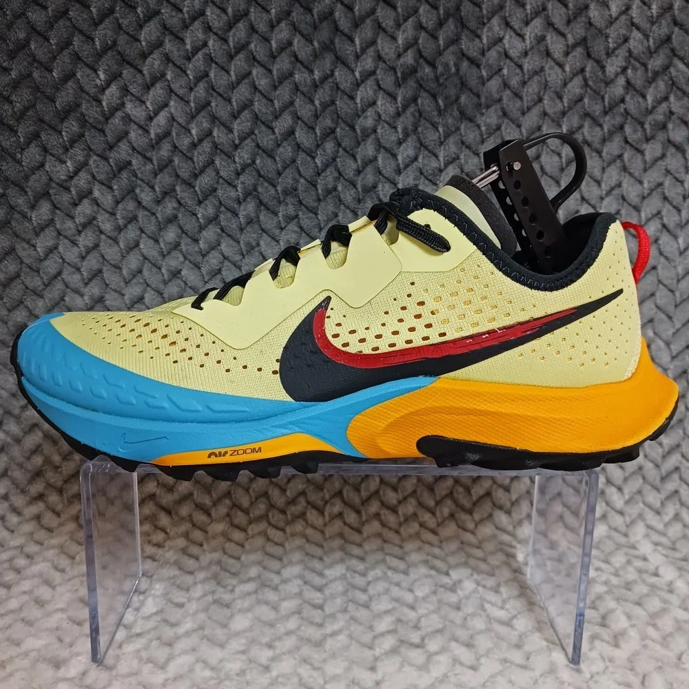 Nike Air Zoom Terra Kiger 7 Limelight Laser Blue Men's Trail Running Shoes Sz 8